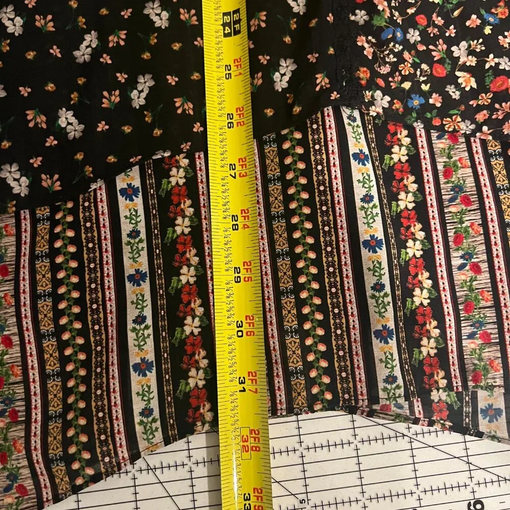 Alice & Olivia Delilah Tiered Floral Print Dress Size 6 - Picture 11 of 14